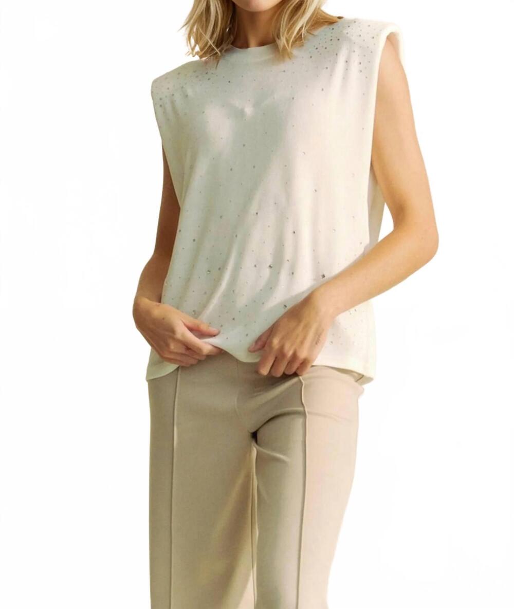 NEW DAVI & DANI spark top in white